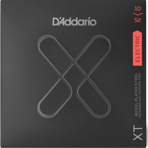 D'Addario Light Top/Heavy Bottom XT Nickel Coated Electric Guitar Strings - XTE1052