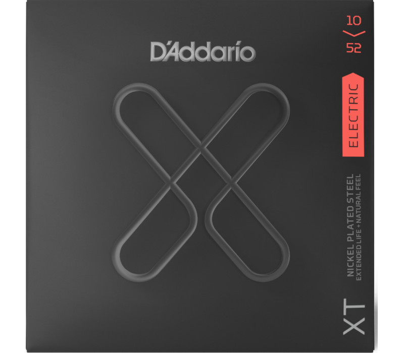 D'Addario Light Top/Heavy Bottom XT Nickel Coated Electric Guitar Strings - XTE1052