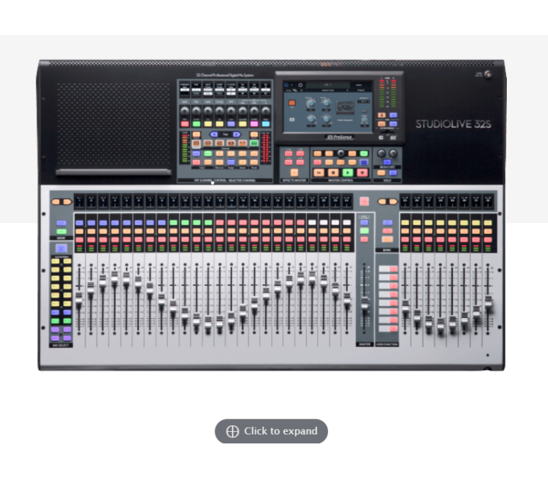 PreSonus® StudioLive® Series III 32S Digital Console Mixer