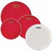 Evans Hydraulic Red Rock Pack (10", 12", 16") with 14" UV1 Coated Snare Batter (EPP-HRUV1-R)