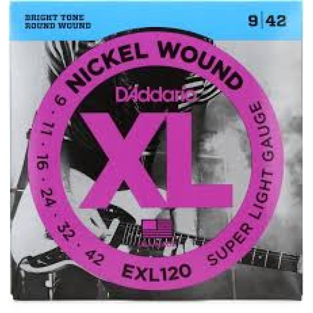 D'Addario  EXL120 Nickel Wound | Electric Guitar Strings 09-42