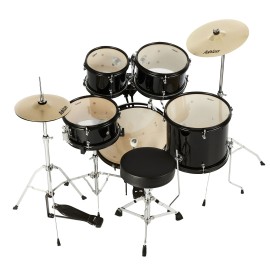 Ashton Junior Drum Kit (5 Piece) - Black