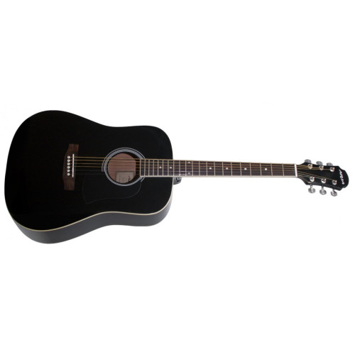 Aria AWN15BK Acoustic Guitar (Black)