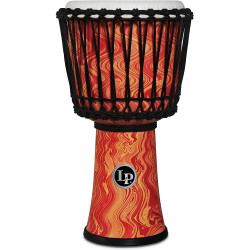 Latin Percussion 10" Rope Tuned Circle Djembe - Orange Marble
