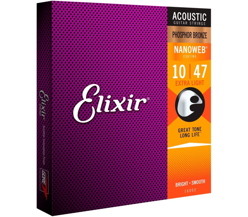 ELIXIR ACOUSTIC PHOSPHOR BRONZE WITH NANOWEB COATING - 16002