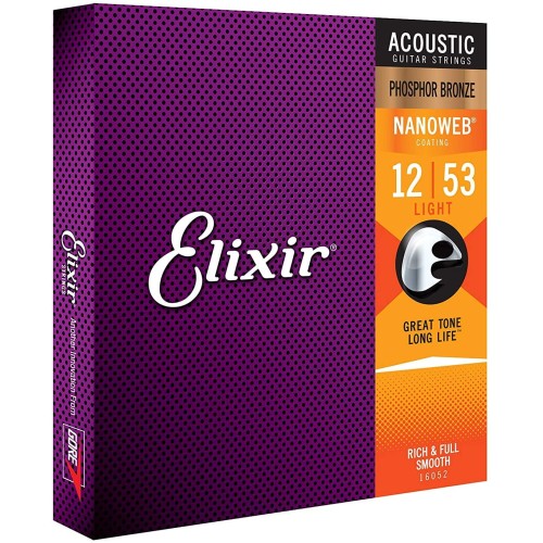 ELIXIR ACOUSTIC PHOSPHOR BRONZE WITH NANOWEB COATING - 16052