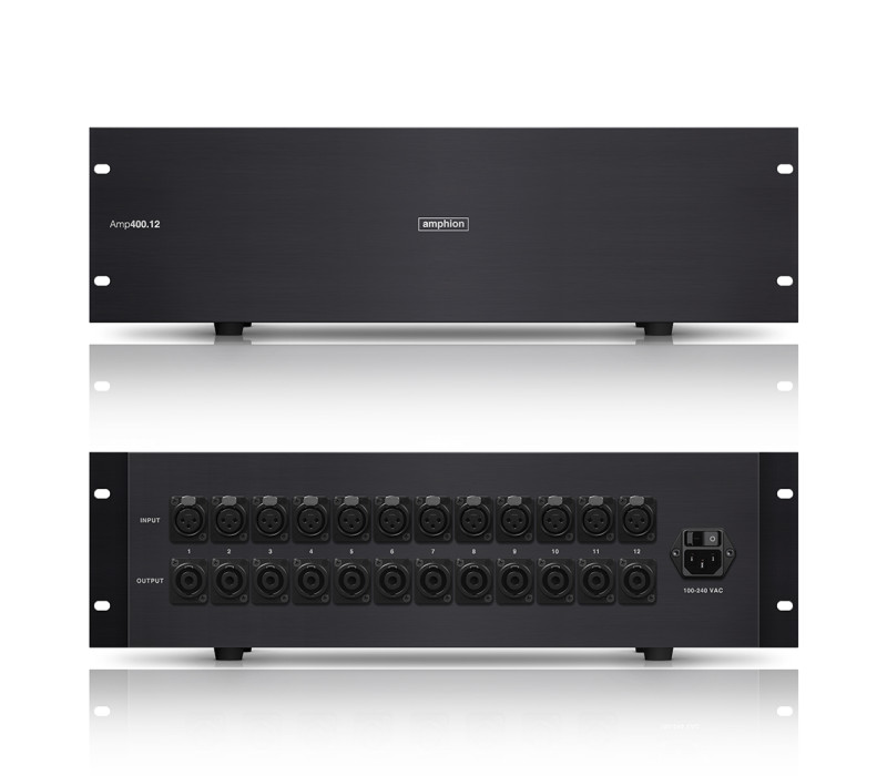 Amphion Amp400 Wide variety configuration 12-channel amplifier