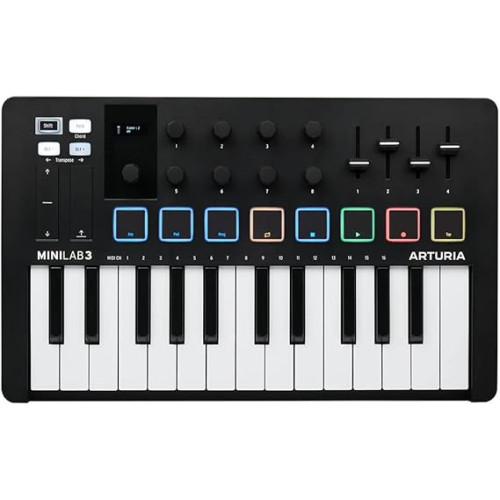 ARTURIA MiniLab 3 Black 25 key MIDI Keyboard