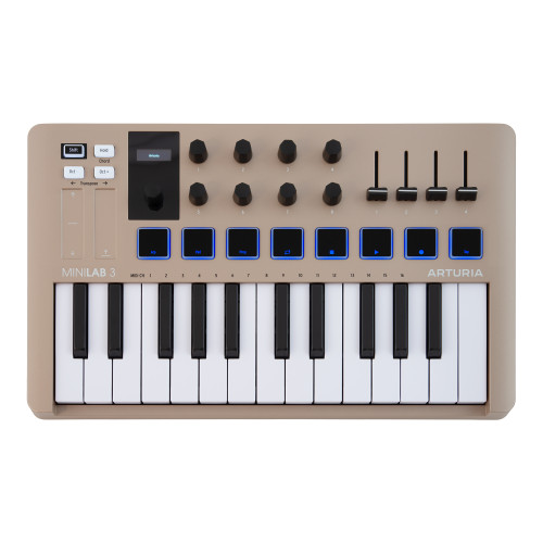 ARTURIA MiniLab 3 Champaign 25 Key MIDI Keyboard