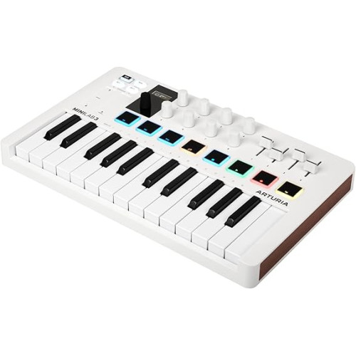 Arturia MiniLab 3 White 25 Key MIDI Keyboard