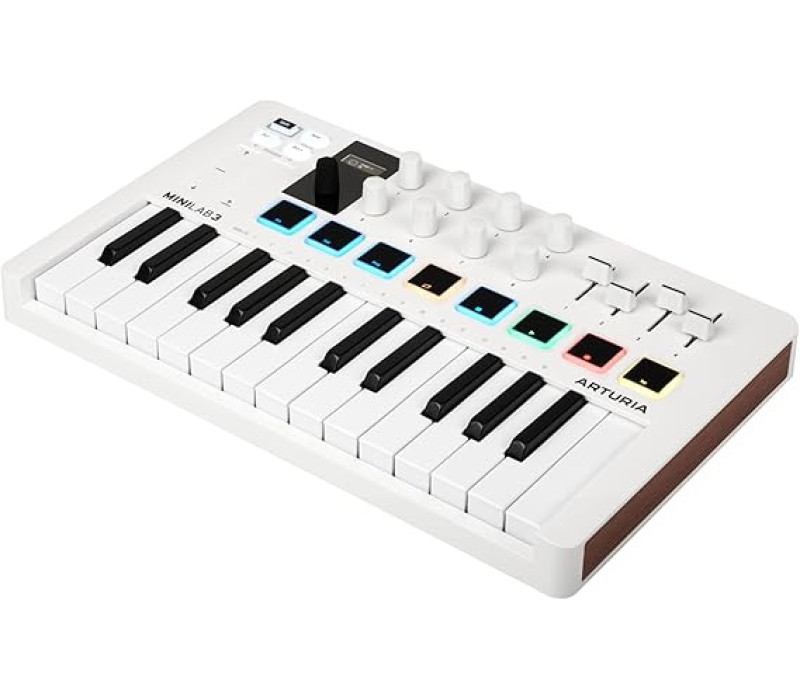 Arturia MiniLab 3 White 25 Key MIDI Keyboard