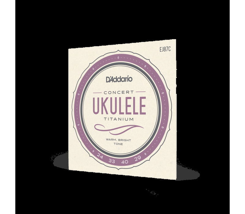 D'Addario EJ87C Titanium Ukulele Strings  (Concert)