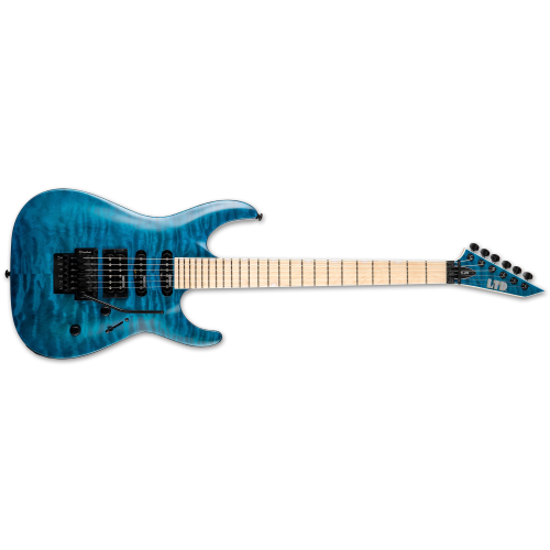 ESP LTD MH-203QM SEE THRU BLUE Electric Guitar