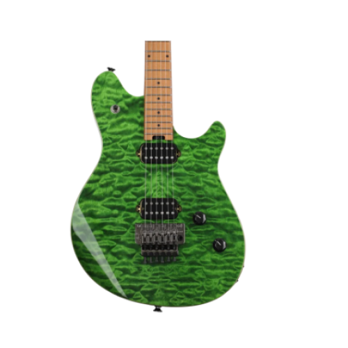 EVH Wolfgang Standard QM Electric Guitar - Transparent Green