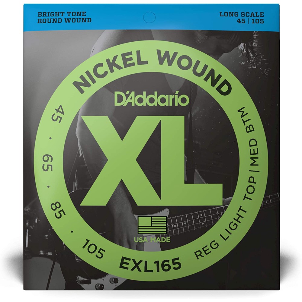 D'Addario  EXL165 Nickel Wound  Bass Guitar Strings