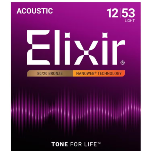 11052 - Elixir ACOUSTIC 80/20 BRONZE WITH NANOWEB COATING