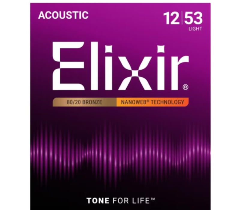 11052 - Elixir ACOUSTIC 80/20 BRONZE WITH NANOWEB COATING