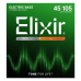 Elixir Strings 14077 Nanoweb Electric Bass Guitar Strings - .045-.105 Light/Medium, Long Scale