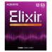 Elixir 16152 Nanoweb Coated Phosphor Bronze 12 String Acoustic Guitar Strings Light 10-47