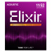 16027 - Elixir Nanoweb Phosphor Bronze Acoustic Guitar Strings