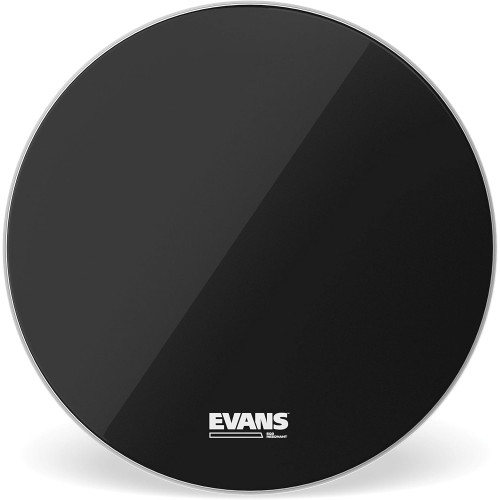 Evans Heads BD20RB-NP 20-Inch EQ3 Resonant Bass Drum Heads - Black Chrome