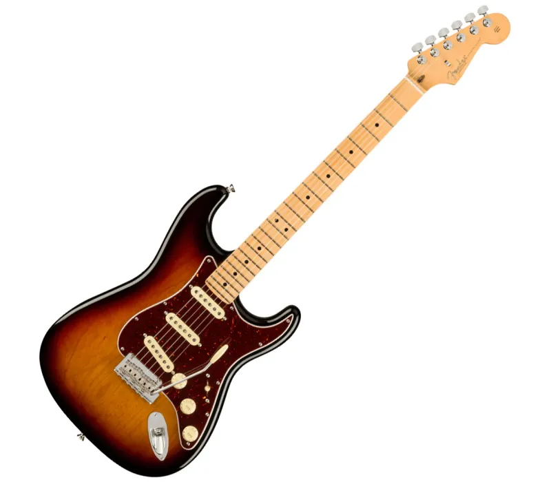 Fender American Professional II Stratocaster Electric Guitar Maple in 3 Tone Sunburst