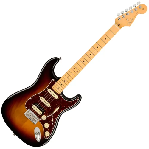 Fender American Professional II Stratocaster HSS Maple in 3 Tone Sunburst Electric Guitar