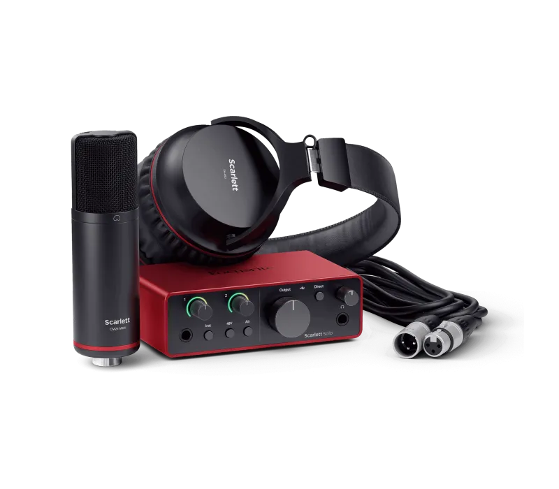 Focusrite Scarlett Solo Studio Bundle (4th Gen)