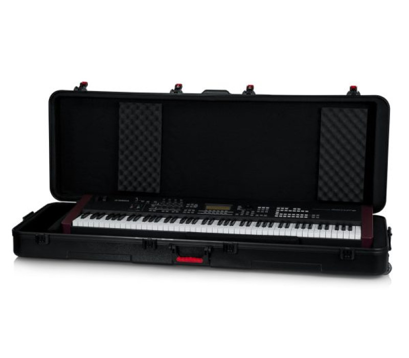 GTSAKEY88 Gator TSA Series ATA Molded Polyethylene Keyboard Case with Wheels for 88-note Keyboards