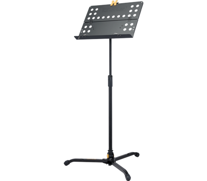 The Hercules BS311B ORCHESTRA STAND PERFORATED DESK W/SWIVEL LEGS