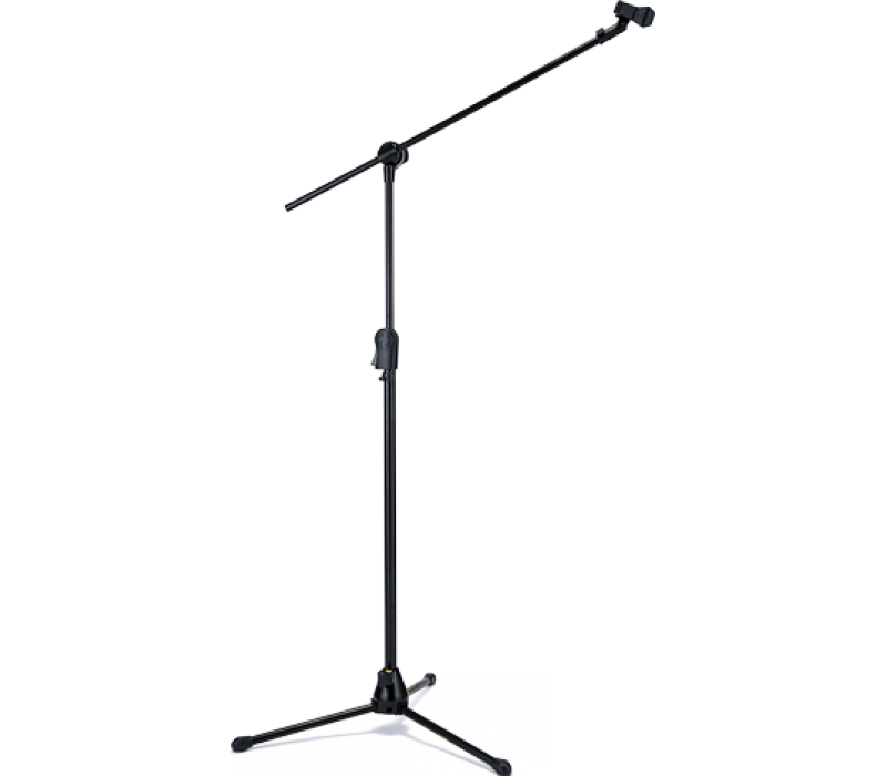 The HERCULES MS533B EZ CLUTCH TRIPOD MICROPHONE STAND W/2 IN 1 HIDEAWAY BOOM