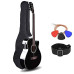 Kadence Frontier Black, Semi Acoustic 40″ EQ Guitar