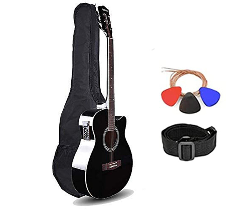 Kadence Frontier Black, Semi Acoustic 40″ EQ Guitar