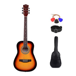 Kadence Frontier Series | Sunburst 34″ Acoustic Guitar