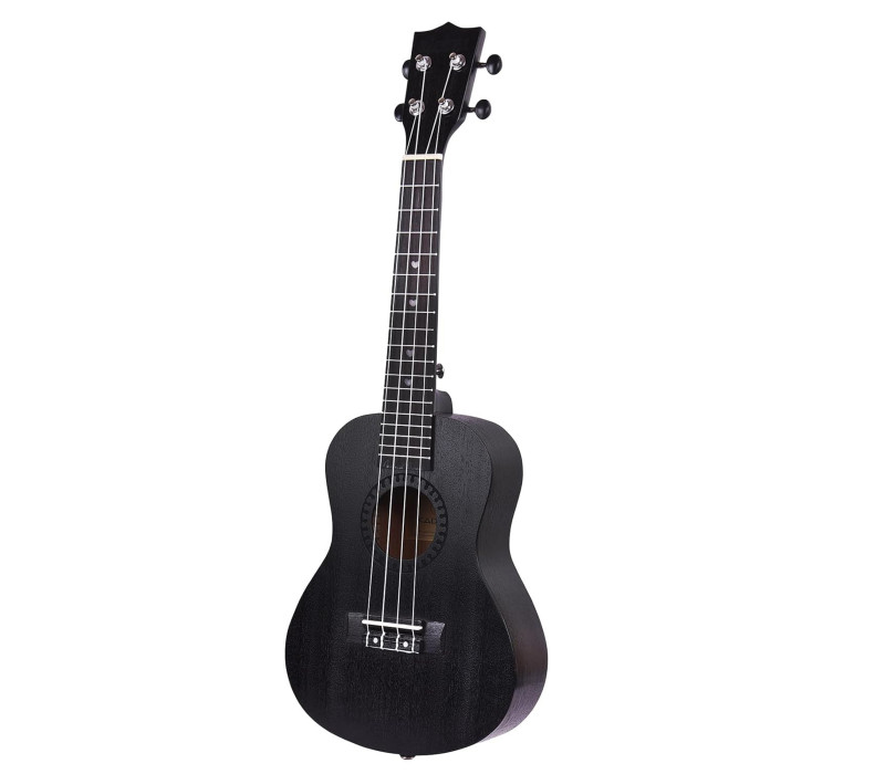 Kadence Ukulele 23″ Concert Spring Summer Collection of Ukuleles (Raven Black)