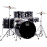 MAPEX CM5294FTCDK Comet Series Drum Set, Standard Size, Dark Black