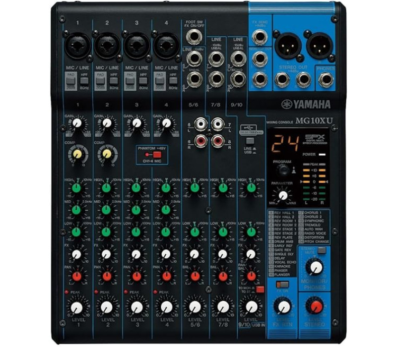 Yamaha MG10XU 10-Channel Mixer with Effects