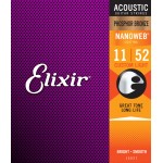 Elixir 16027 Phosphor Bronze Nanoweb Coated Acoustic Guitar Strings